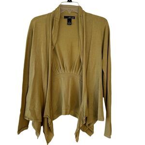 Willi Smith green wrap sweater